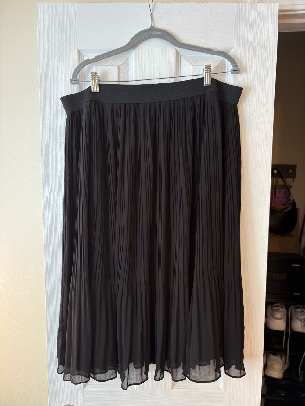 torrid Black Pleated Midi Skirt